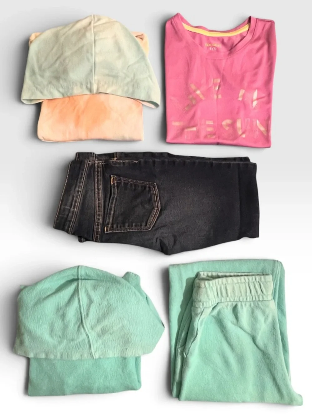 5 pc Girls bundle, jeans, hoodie, sweatpants 7/8